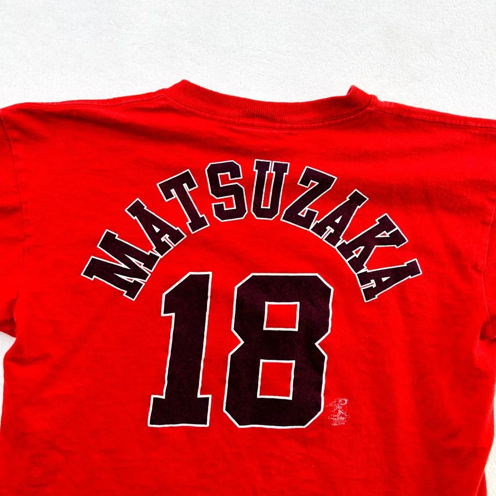 Boston Red Sox Shirt Youth Large Red Japan Nike Baseball Daisuke Matsuzaka Boys